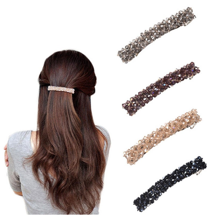 Korean Crystal Hair Clip for Sparkling Side Styles