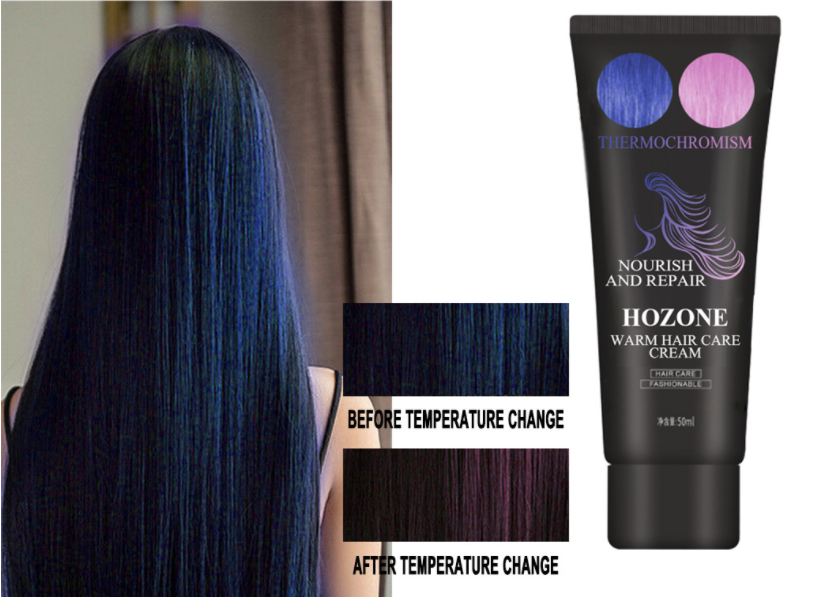 Thermochromic Hair Color Cream for Vivid Mermaid Shades