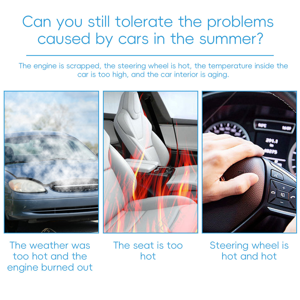 Car Cooling Spray for Hot Interiors and Hot Seats