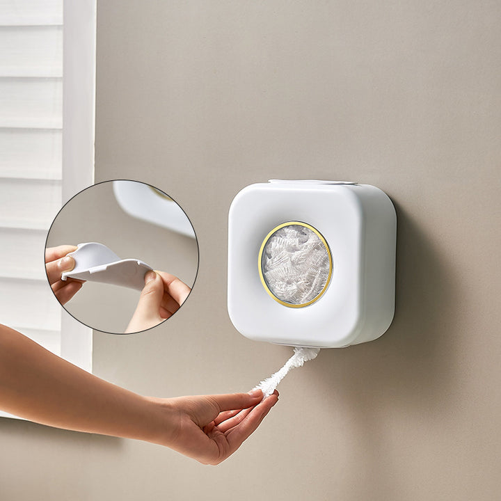 Wall Mounted Food Cover Dispenser for Cling-Free Storage