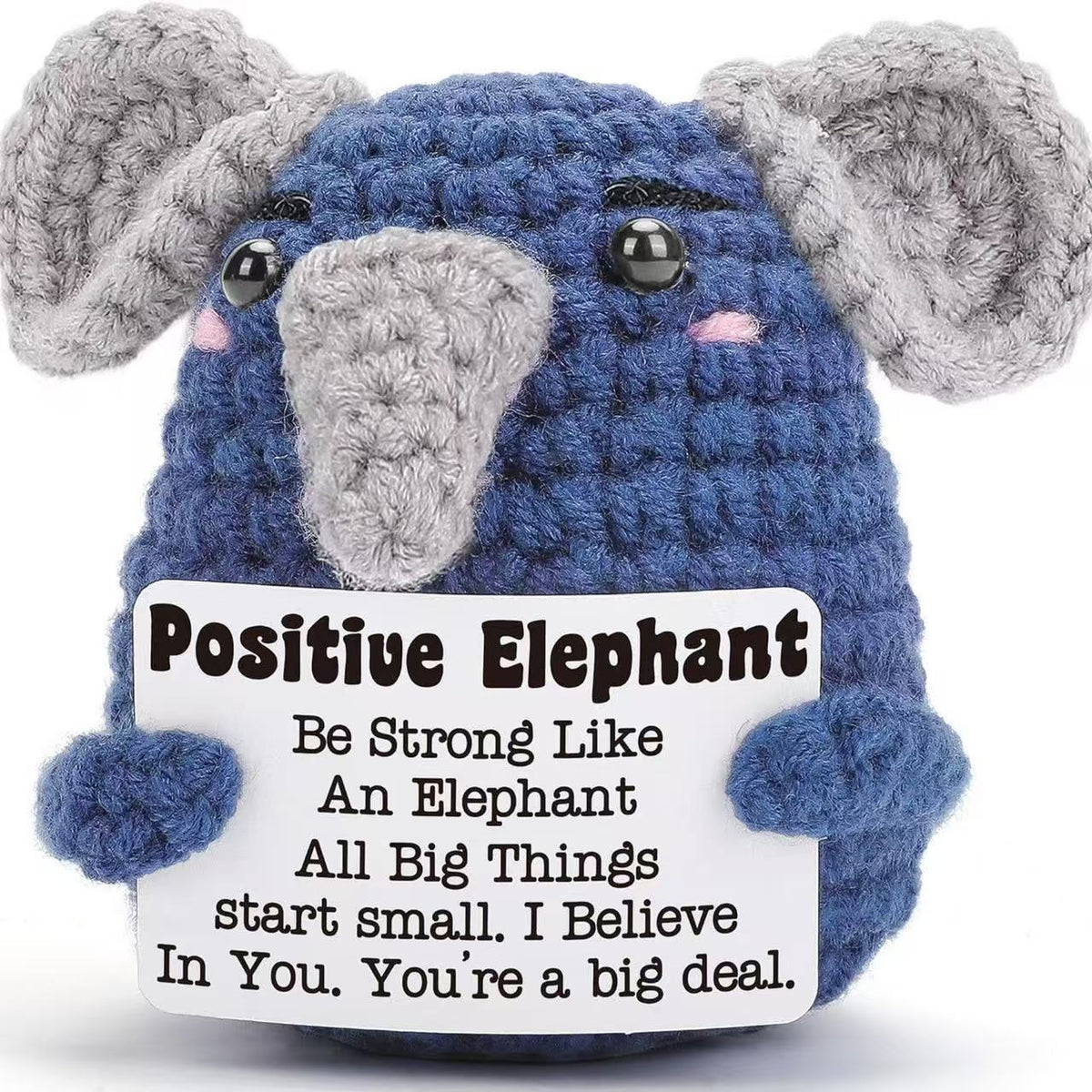 Positive Penguin Plush Toy for Cheerful Desk Decor