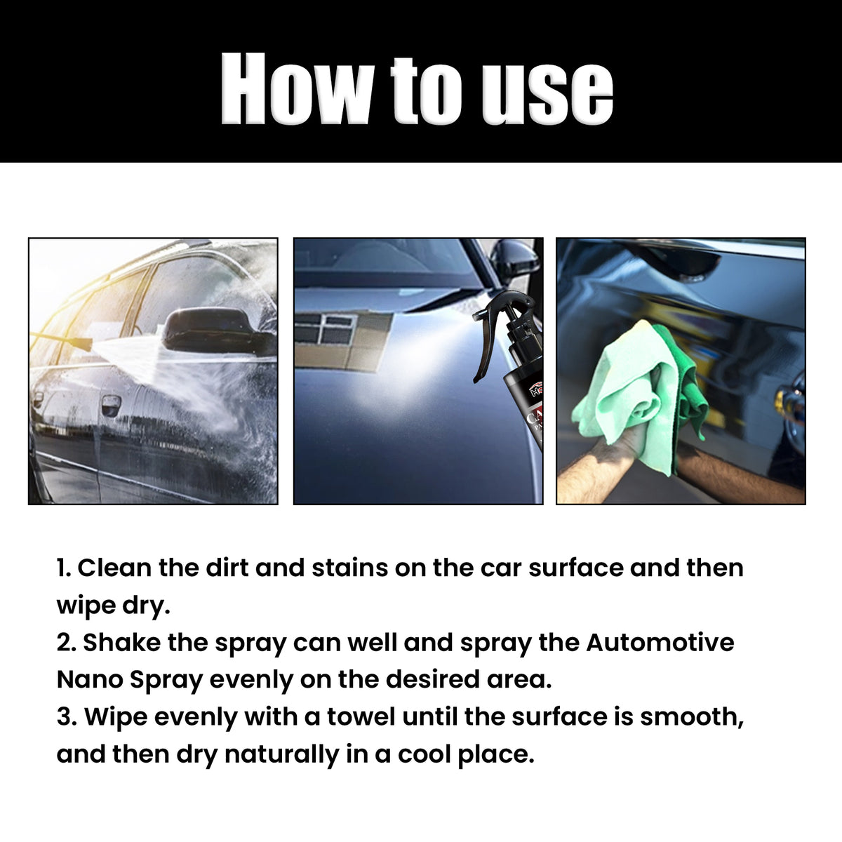 Car Nano Paint Coating Spray for Glossy Protection