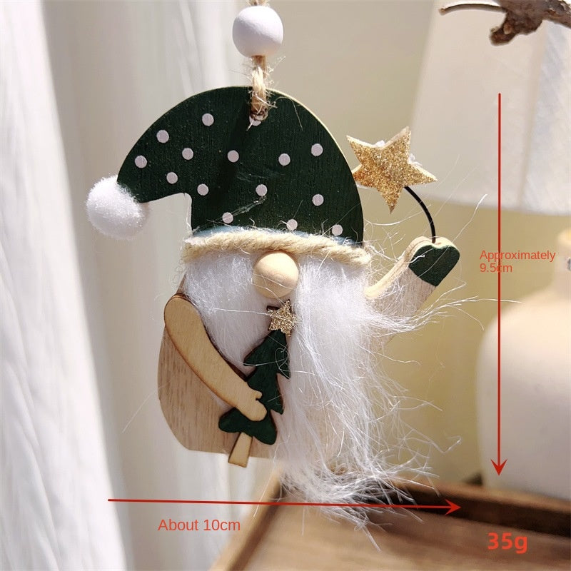 Wooden Christmas Ornaments for Cozy Nordic Charm Decor