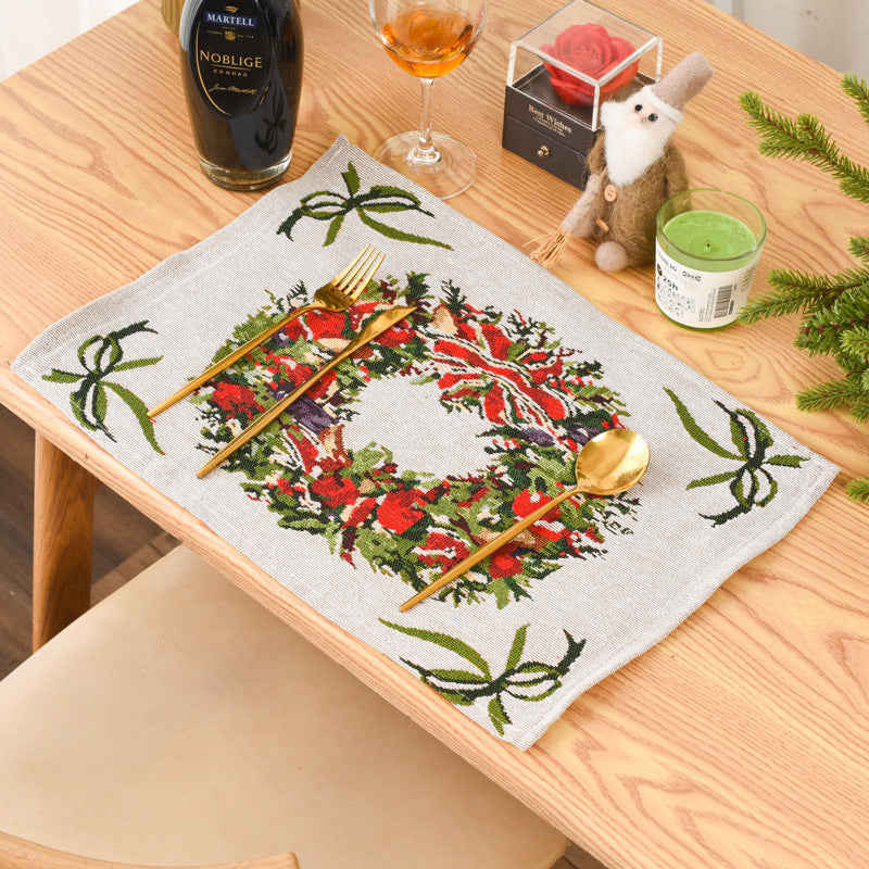 Christmas Knitted Placemats for Festive Holiday Tables