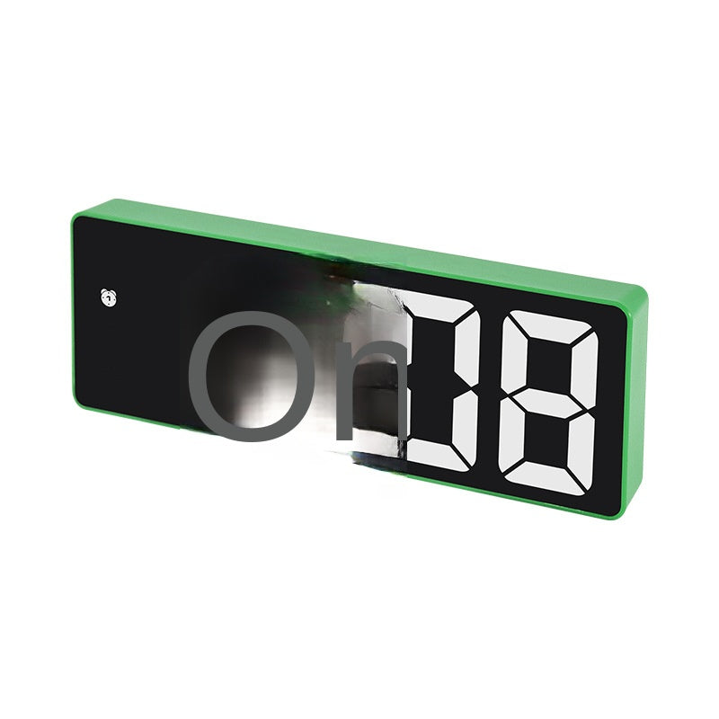 LED Alarm Clock With Mirror Display and Dual Power