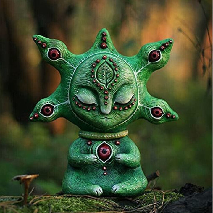 Hand-Painted Resin Fantasy Creature Garden Ornament