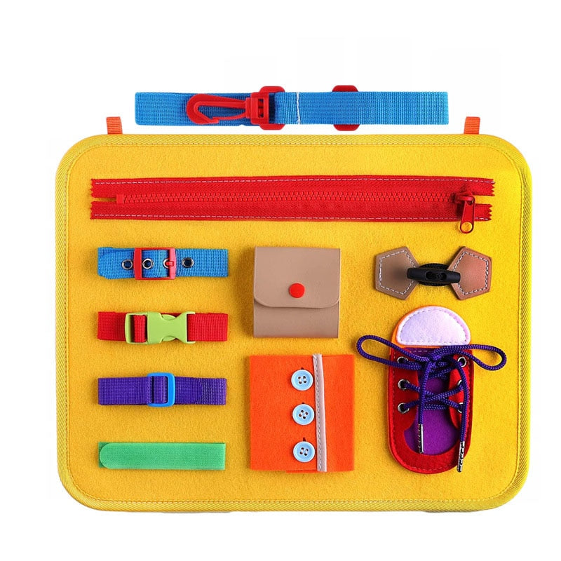 Montessori Busy Board for Hands-On Dressing Skills