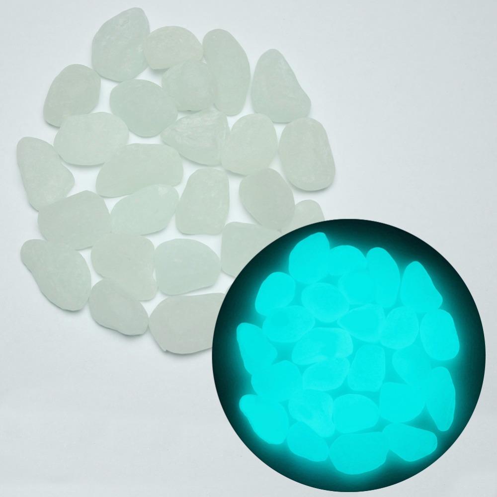 Glow in the Dark Garden Pebbles 100 Pack for Paths