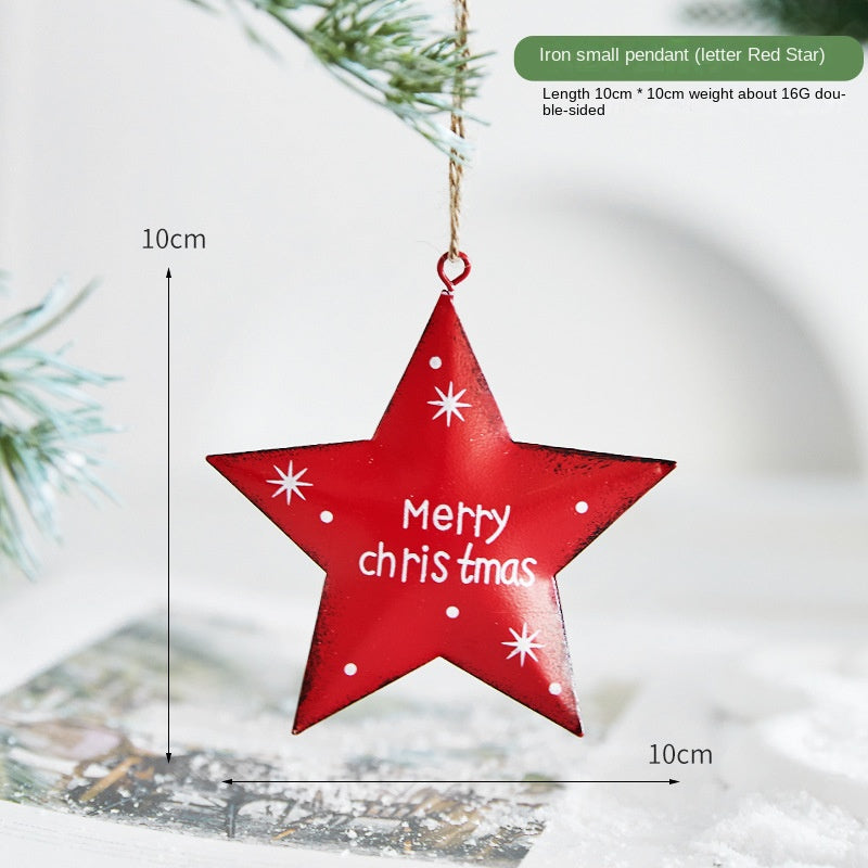 Metal Christmas Ornaments Set for Festive Displays