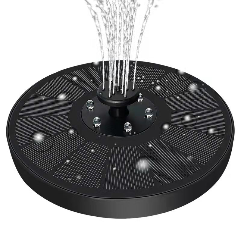 Solar Fountain with Colorful LED Lights for Your Garden