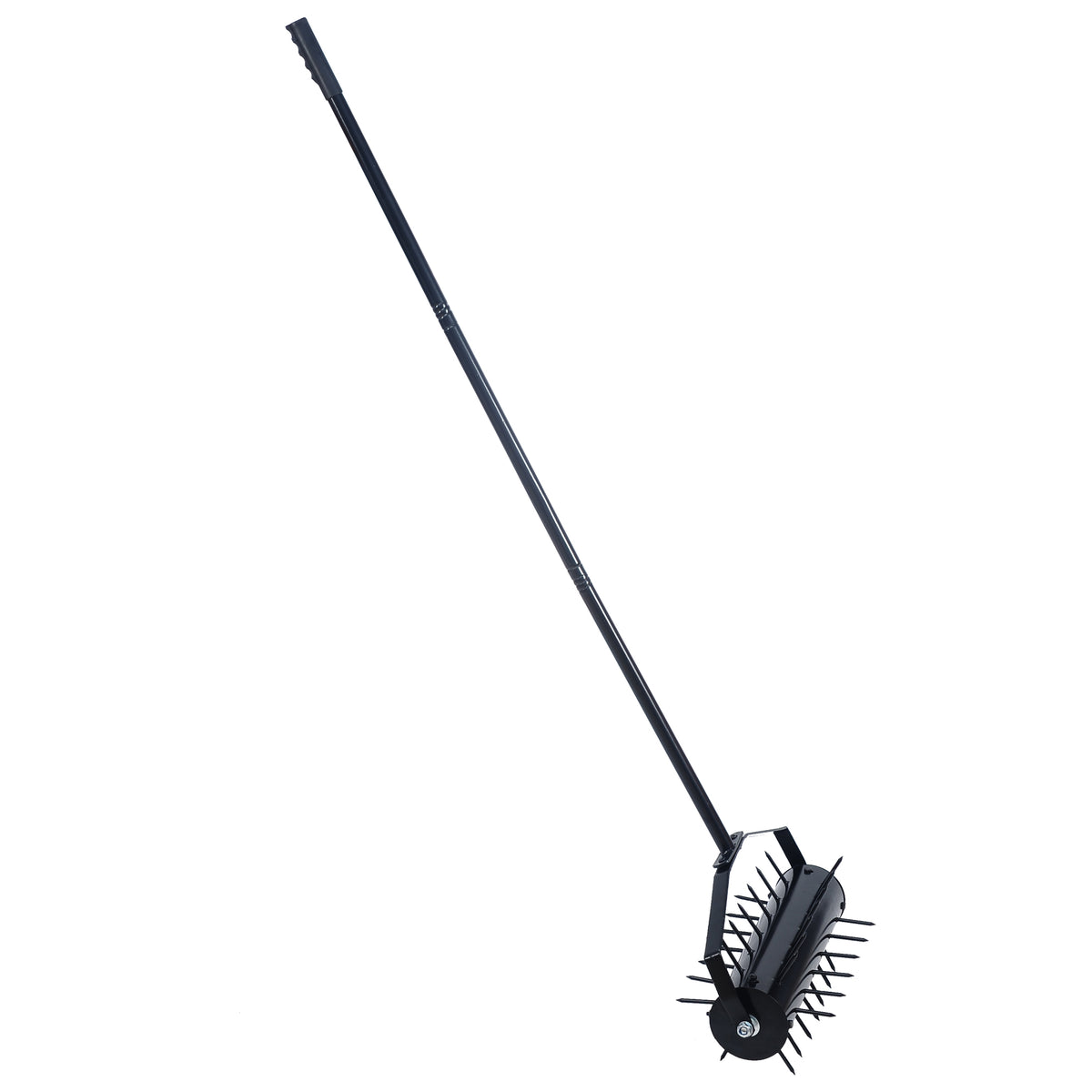 Rolling Lawn Aerator: Push-Along Spiked Soil Roller