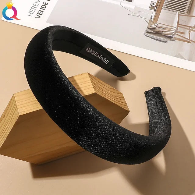 Velvet Wide Headband for Comfortable Polished Style