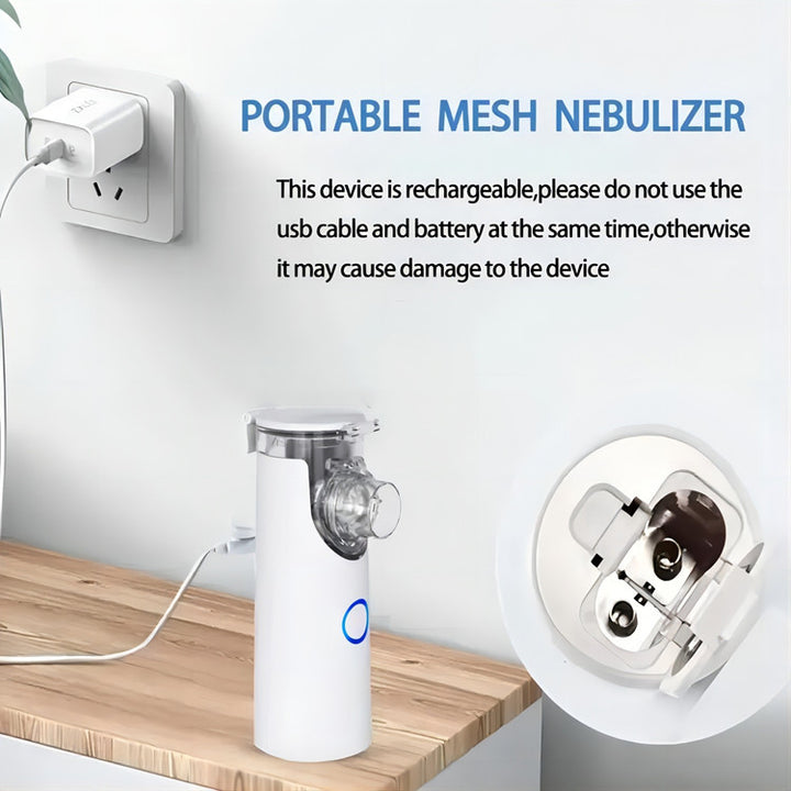 Portable Mesh Nebulizer — Quiet, Rechargeable Relief