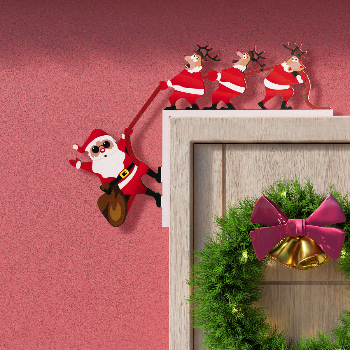 Christmas Door Frame Decoration for Festive Cheer