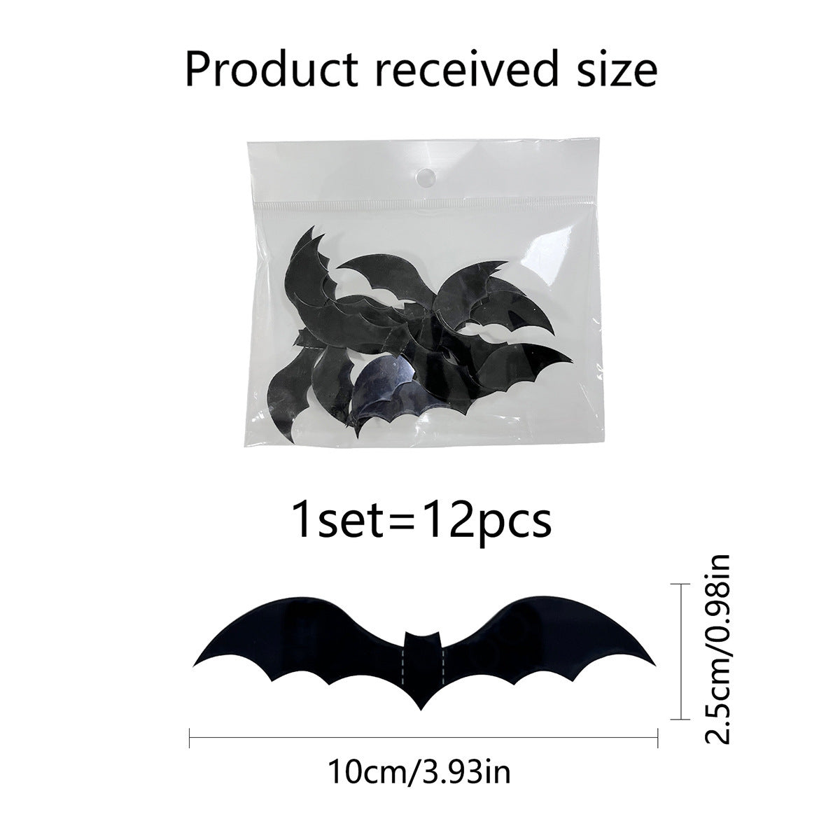 Halloween Wall Stickers — 3D Butterfly & Bat Decor