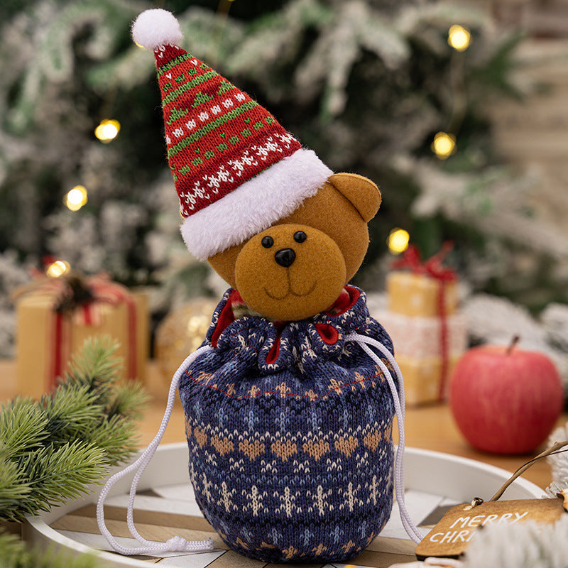 Christmas Knitted Gift Bags for Festive Small Gifts