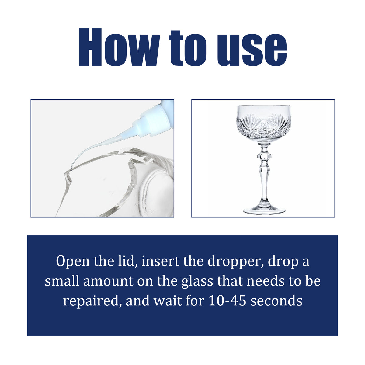 Glass Glue for Fast Waterproof Household Repairs at Home