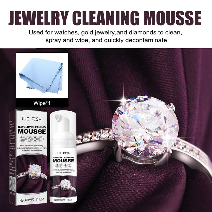 Jewelry Cleaning Mousse for Brighter Gold Jewelry Care
