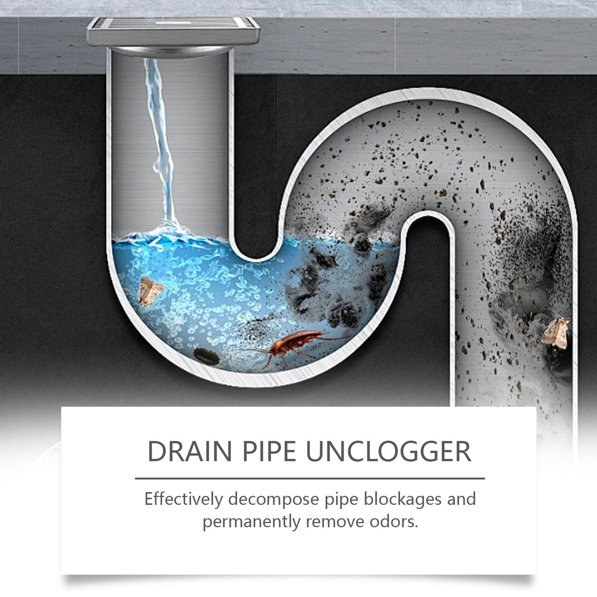 Bathroom Drain Cleaner Powder for Fast, Fresh Flow