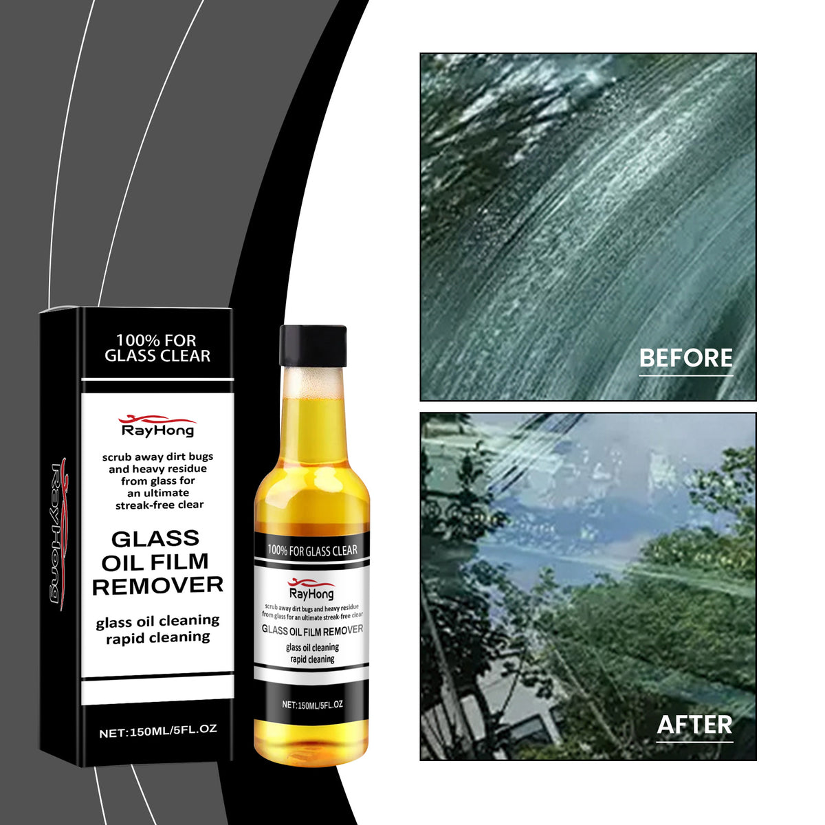 Windshield Oil Film Remover for Clear, Safer Driving