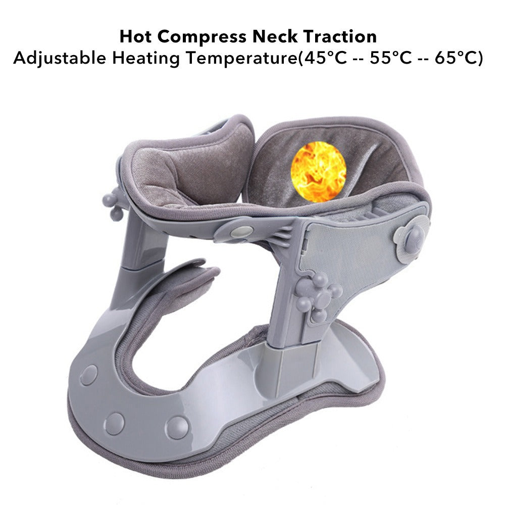 Heated Cervical Traction Collar — Spine Alignment & Pain