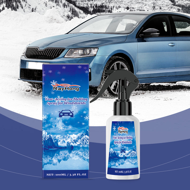 Windshield De-Icer Spray for Fast Winter Ice Removal