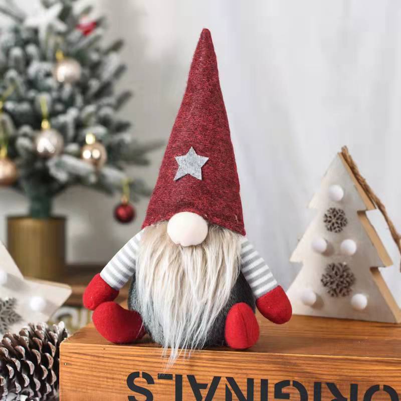 Christmas Faceless Gnome Doll for Cozy Tabletop Decor