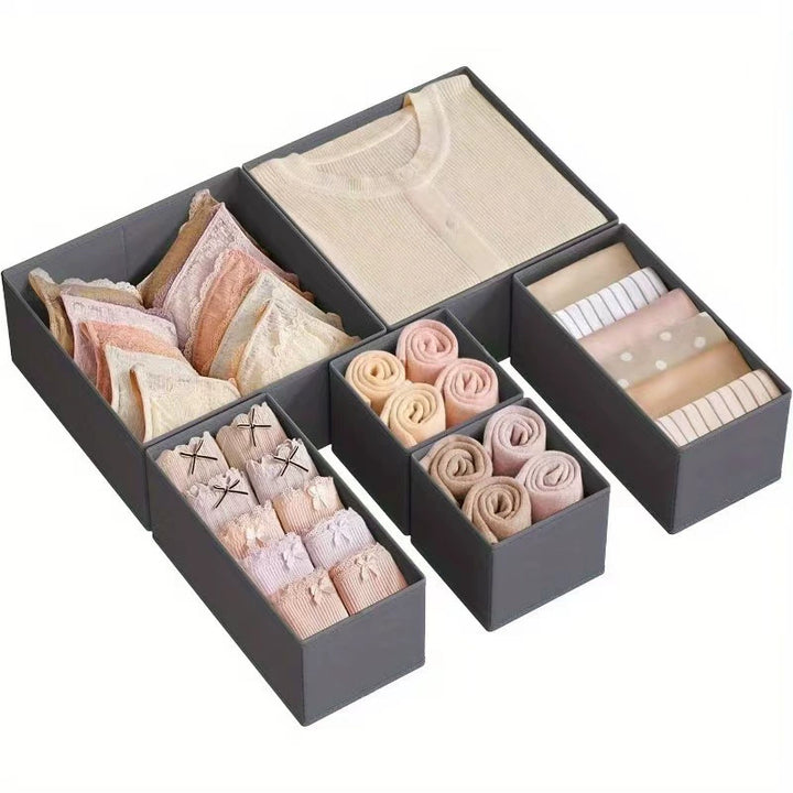 Fabric Dresser Drawer Organizers for Socks and Underwear