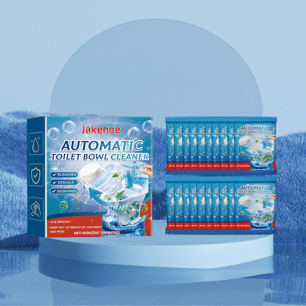 Automatic Toilet Bowl Cleaner for Daily Odor and Stains
