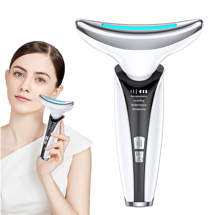 Face and Neck Lifting Device: LED, EMS and Heat Therapy