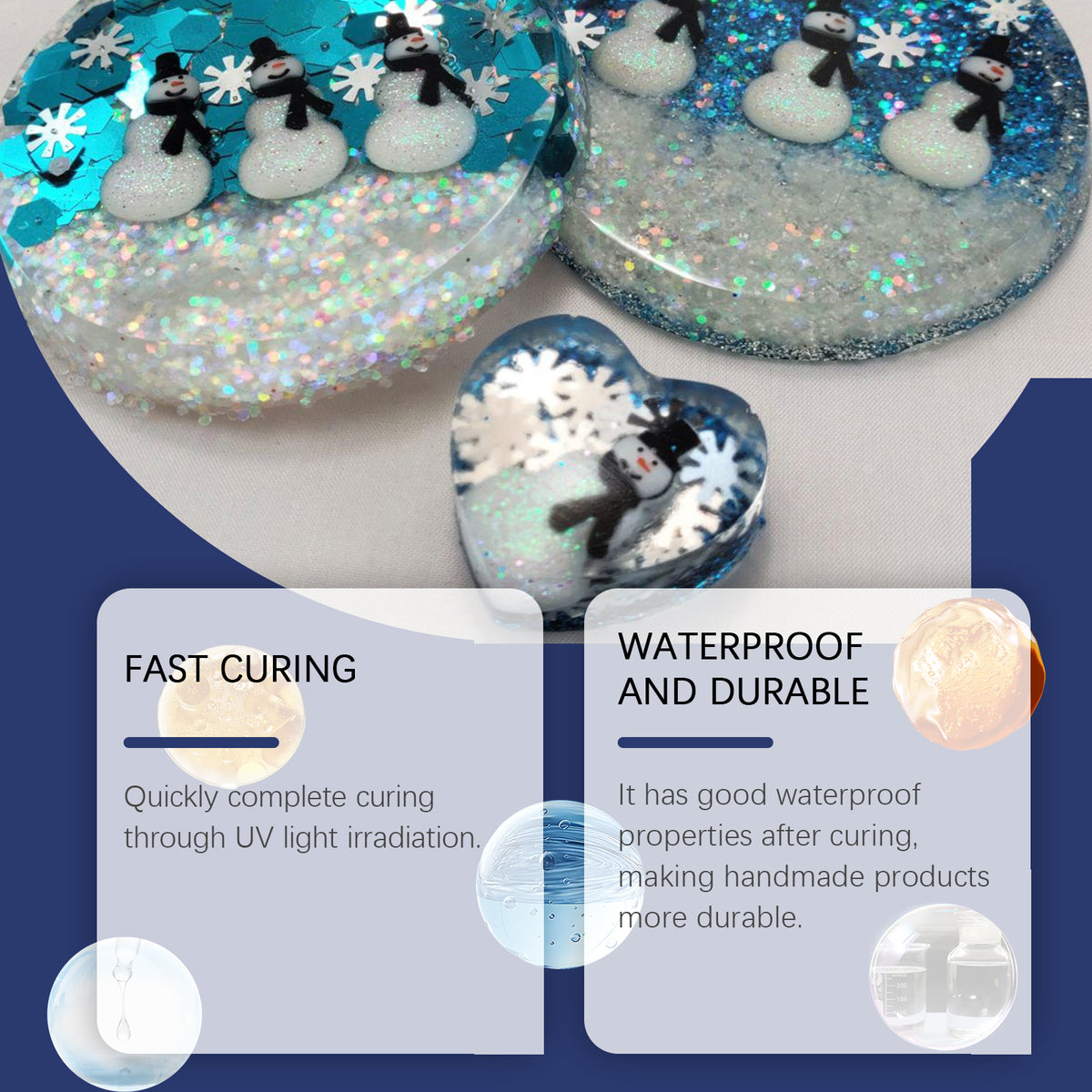 UV Resin Glue for Hard, Clear Handmade Craft Finishes