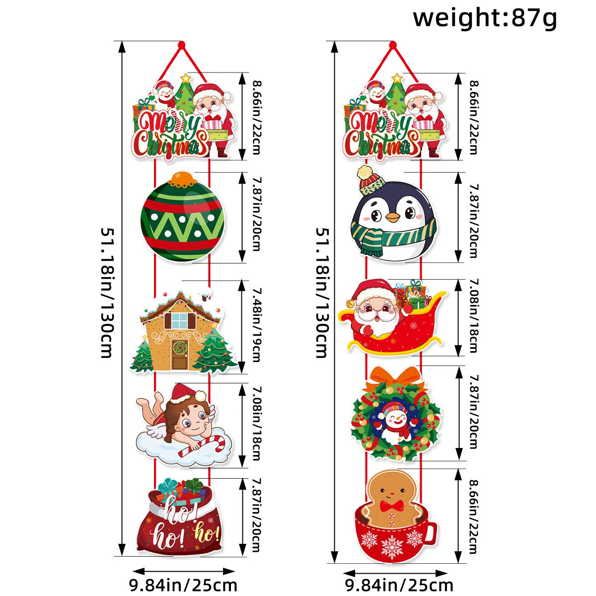 Christmas Door Decoration Set – Cheerful Entryway