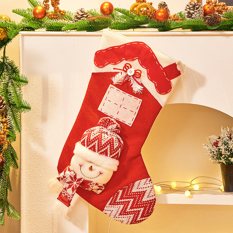 3D Knitted Christmas Stocking for Festive Gift Giving