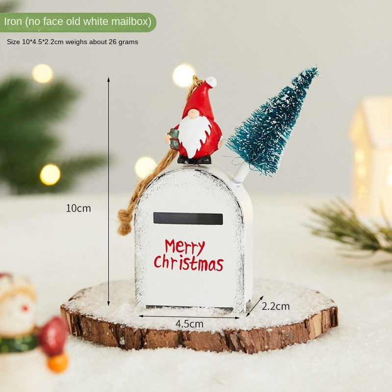 Vintage Iron Christmas Tree Ornaments, 7-Piece Set