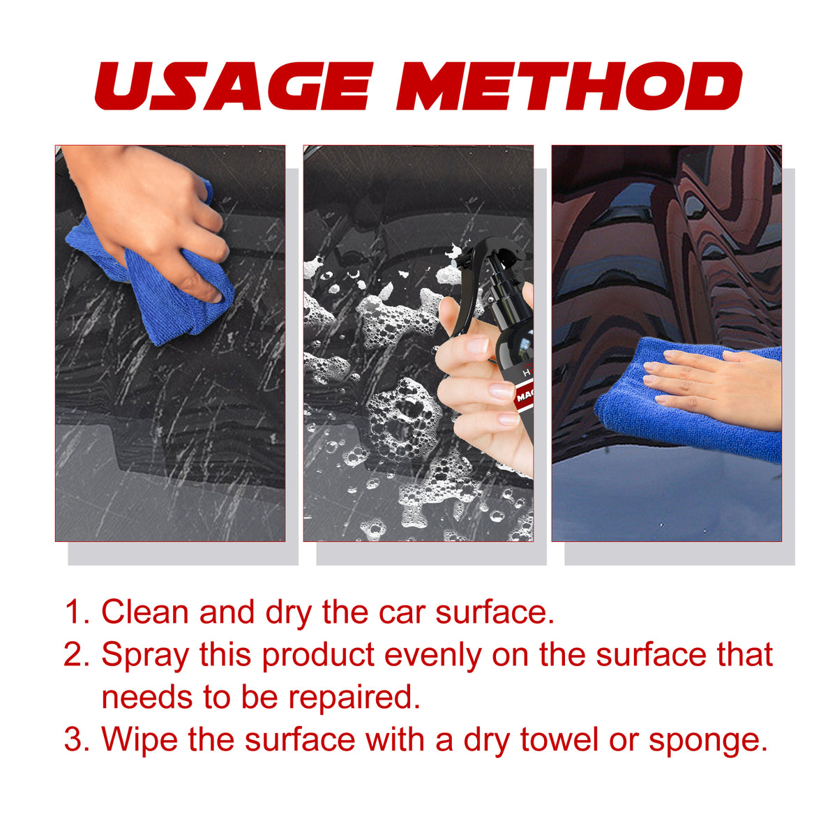 Nano Fix Car Coating Spray for Paint Gloss & Shine
