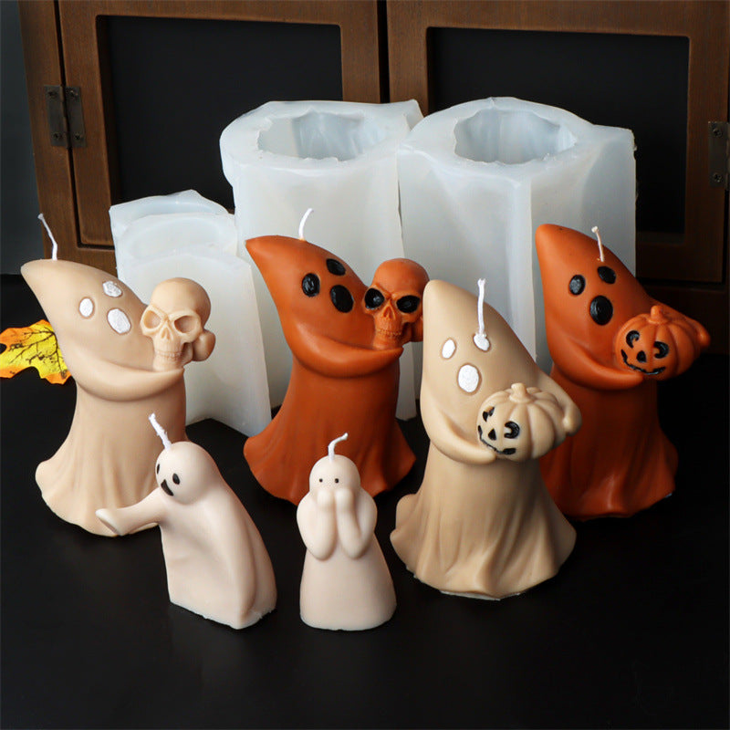 Halloween Ghost Candle Molds for Easy DIY Decorations