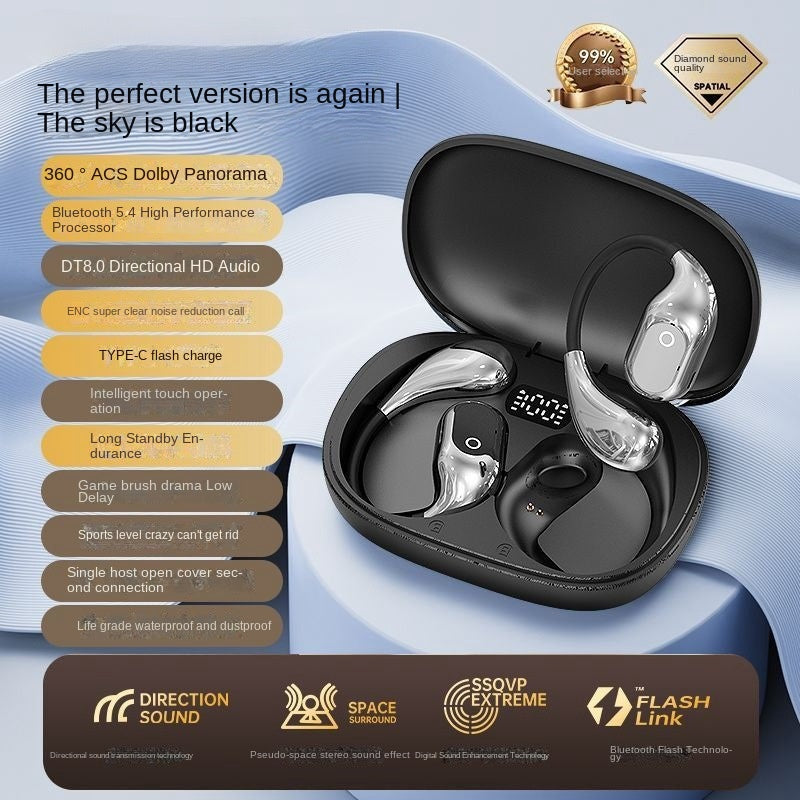 Open-Ear Bluetooth 5.4 Headphones for Running & Sports