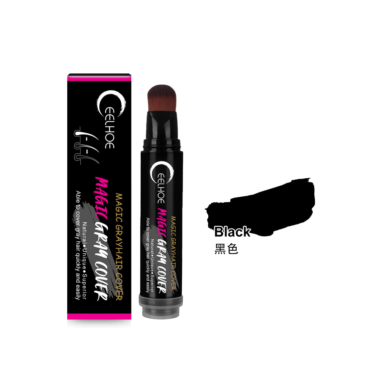Gray Root Cover Stick – Quick Brush-On Hair Color