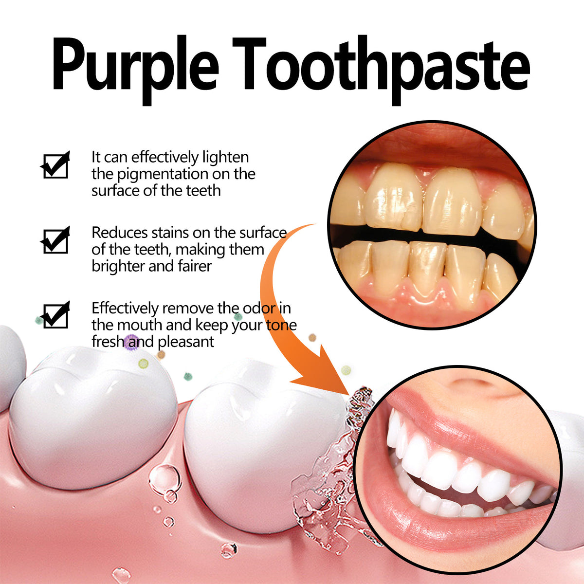 Purple Toothpaste for Brighter-Looking, Fresher Smiles