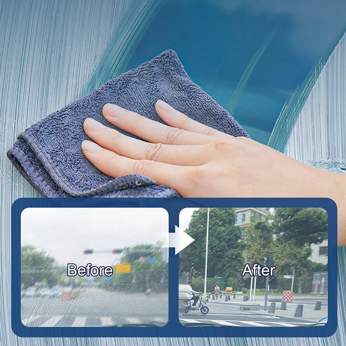 Windshield Oil Film Cleaner for Clearer Driving