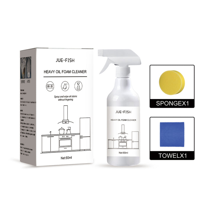 Heavy Oil Foam Cleaner — Spray & Wipe Grease Remover