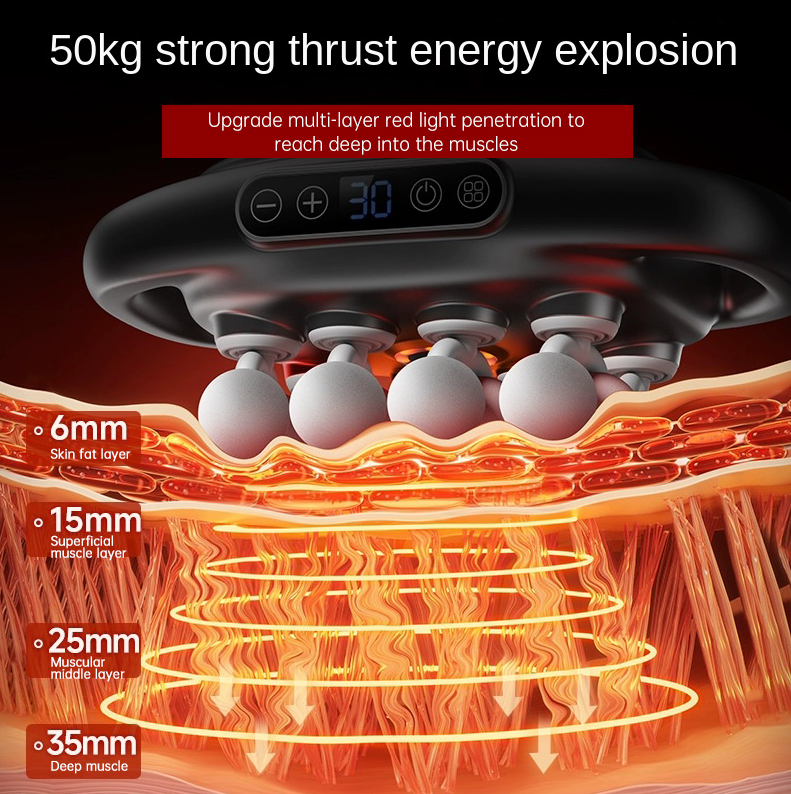 Muscle Massage Gun, 16 Heads, 25mm Deep Tissue Relief