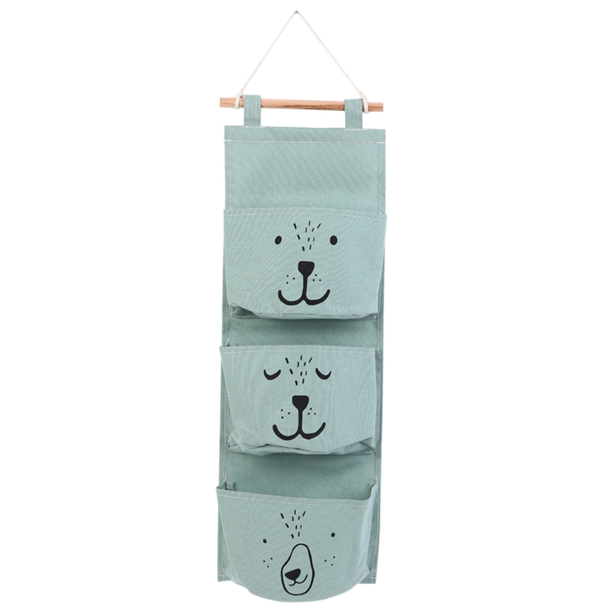 3-Pocket Hanging Wall Organizer for Nursery Storage