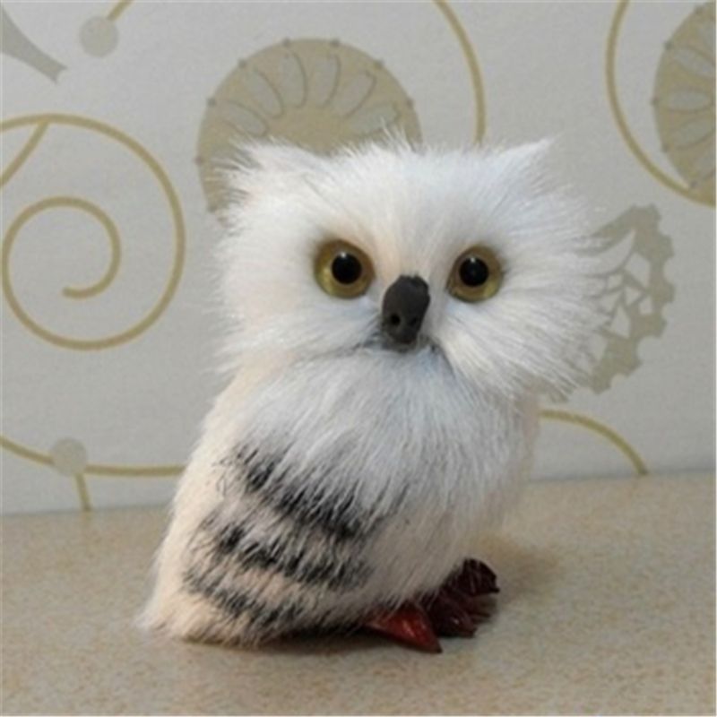 7cm Snowy Owl Plush Toy for Whimsical Shelf Decor