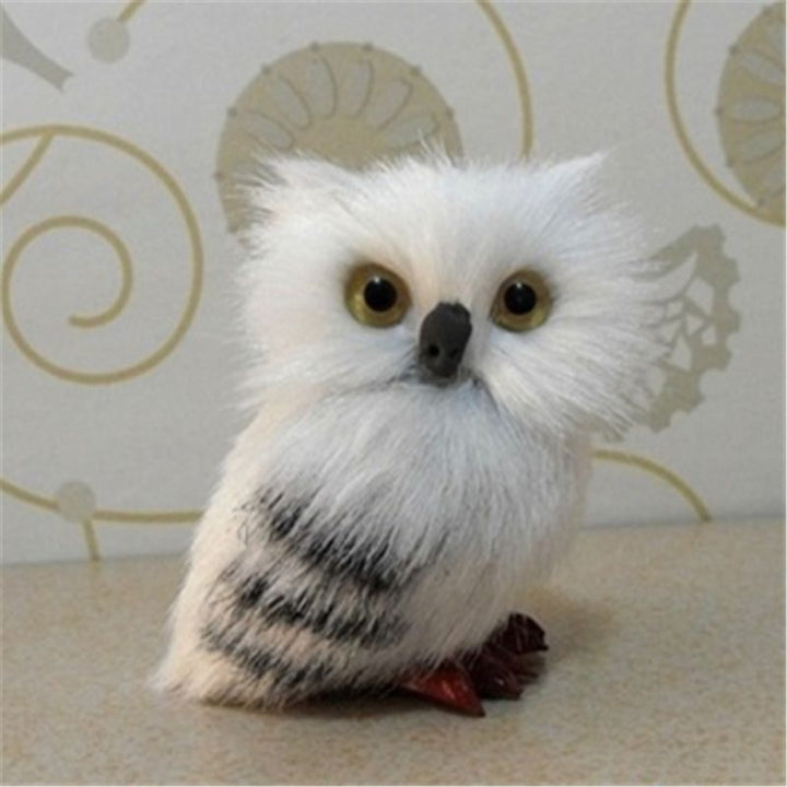 7cm Snowy Owl Plush Toy for Whimsical Shelf Decor