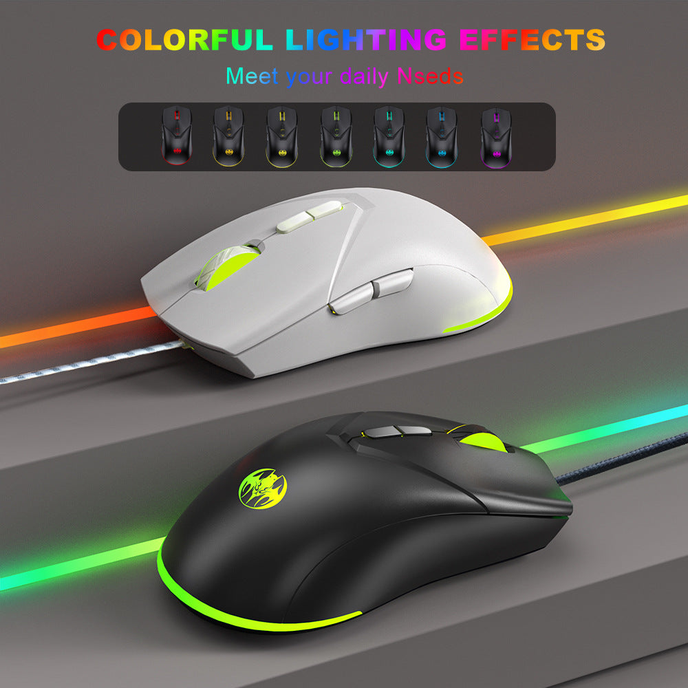 Wired RGB Gaming Mouse 7200 DPI with Non-Slip Grip