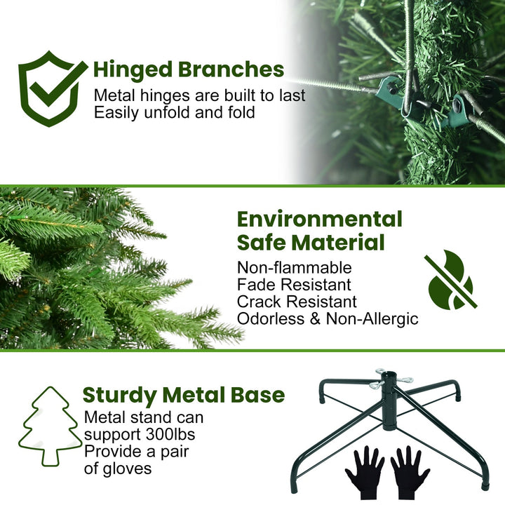 7-Foot Artificial Christmas Tree, Full & Realistic