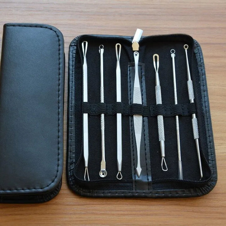Pimple Extractor Tool — 7‑Piece Precision Acne Removal Set
