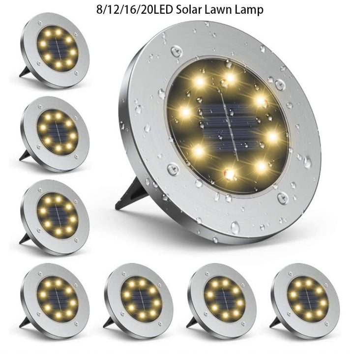 Solar Ground Lights for Garden Paths, No Wiring Needed