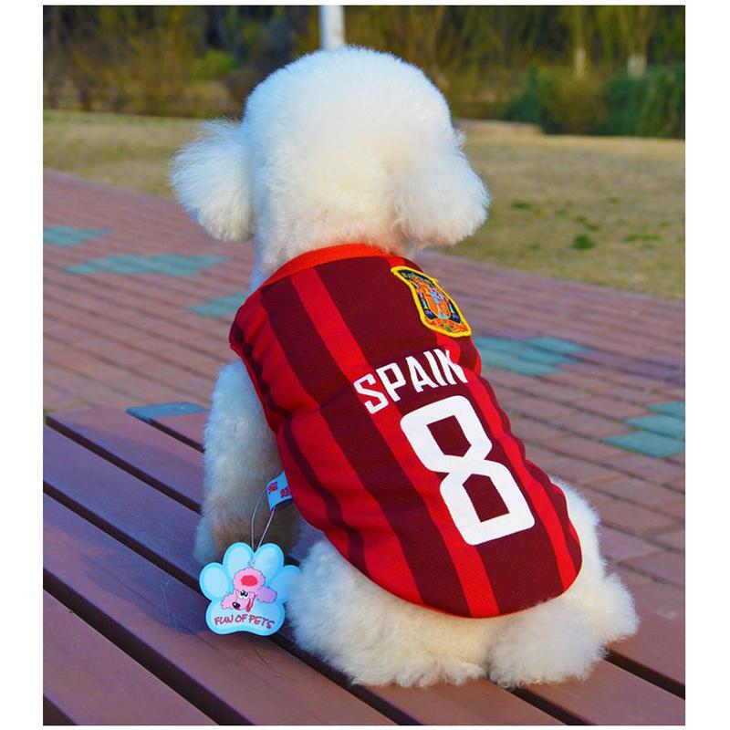 Dog World Cup Jersey, Breathable Mesh Football Shirt
